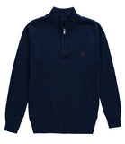 Nautica Boys 8-20 Quarter Zip Pullover Sweater