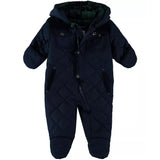 Rothschild Boys 0-9 Months Hooded Quilted Footed Pram Snowsuit