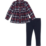 Tommy Hilfiger Girls 2T-4T Plaid Tunic Legging Set