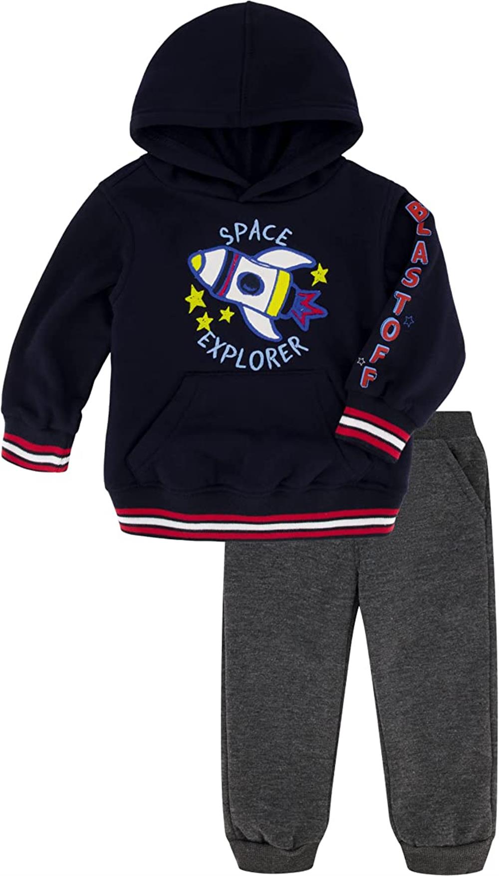 Kids Headquarters Boys Space Explorer Hooded Jog Set