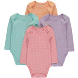 Wan-A-Beez 4 Pack Long Sleeve Bodysuits