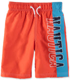 Nautica Boys 8-20 Logo Swim Trunk with UPF 50+
