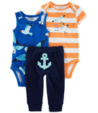 Carters Boys 0-24 Months 3-Piece Anchor Outfit Set