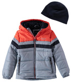 London Fog Boys 8-20 Striped Puffer Jacket