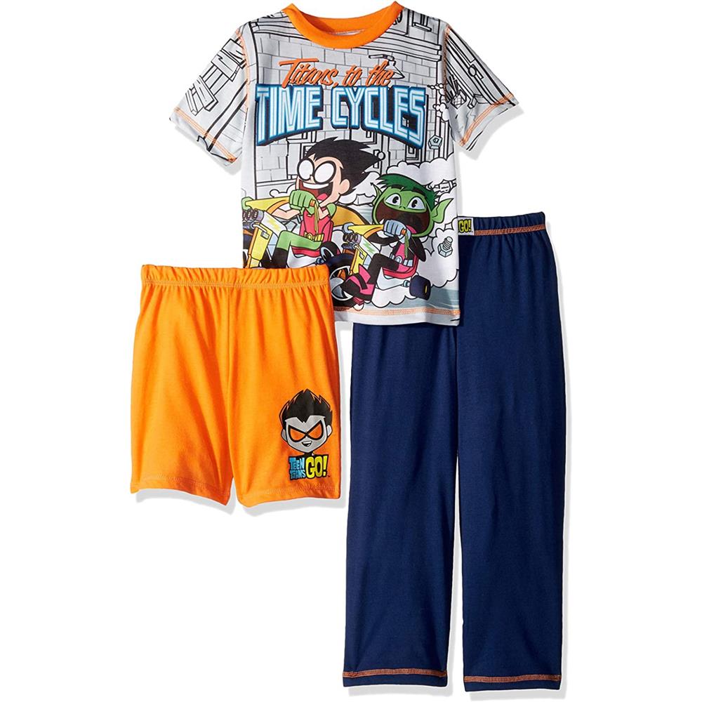 Teen Titans Boys 4-20 3-Piece Pajama Set