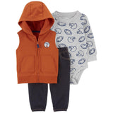 Carters Boys 0-24 Months 3-Piece Football Little Vest Set