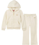 Juicy Couture Girls 12-24 Months Velour Zip Jog Set