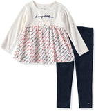 Tommy Hilfiger Girls 2T-4T 2-Piece Logo Tunk Legging Set