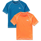 Big Chill Boys 4-7 Shark Rash Guard Short Sleeve, 2-Pack