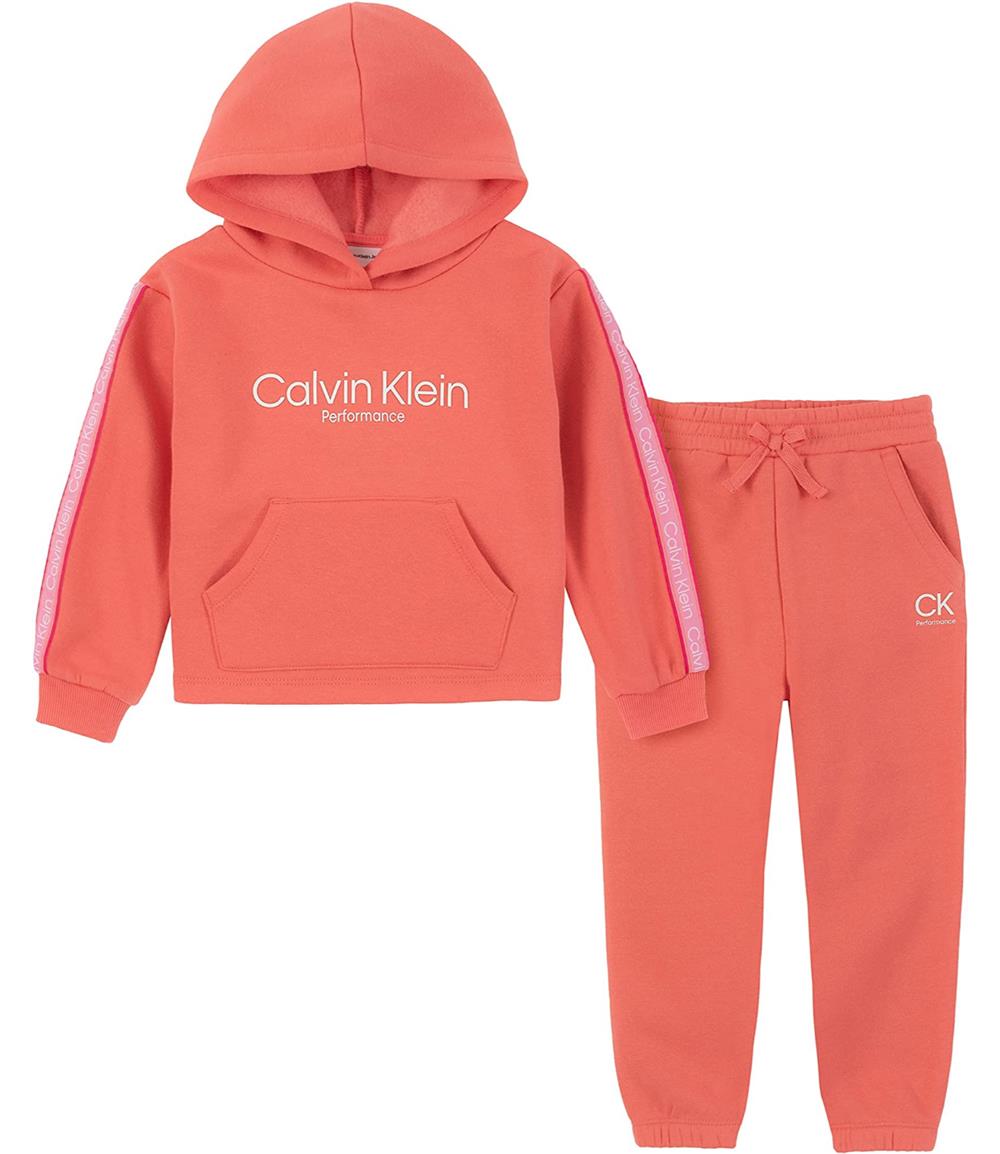 Calvin Klein Girls 2T-4T Taping Jogger Set
