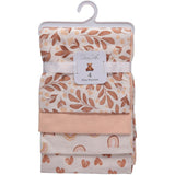 Rene Rofe Unisex 4-Pack Flannel Receiving Baby Blankets