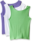 Fruit Of The Loom Girls 2T-4T Ribbed Tank Top - 3 Pack