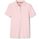 French Toast Little Girls' Girls 2-6x Short-Sleeve Interlock Polo with Picot Collar