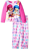 Nickelodeon Girls 2T-4T Shimmer and Shine Fleece Pajama Set