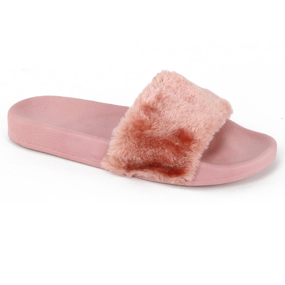 Chatties Womens 5-10 Fur Slide Sandal – S&D Kids