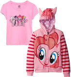 My Little Pony Girls' 2T-4T Pinky Pie Hoodie T-Shirt Set
