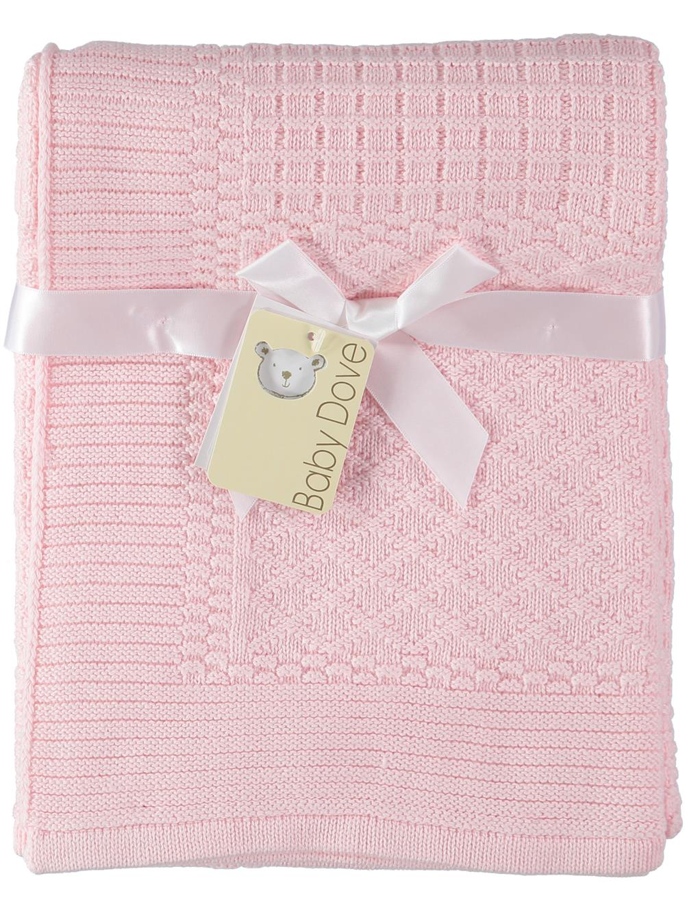 Baby Dove Unisex Baby Patchwork Knit Blanket