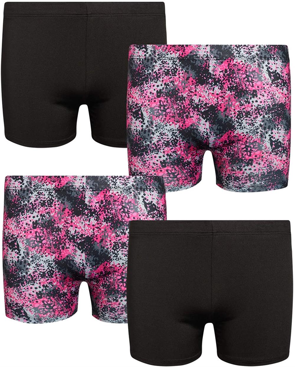 Only Girls Big Girls' Active Wear Shorts 4-Pack