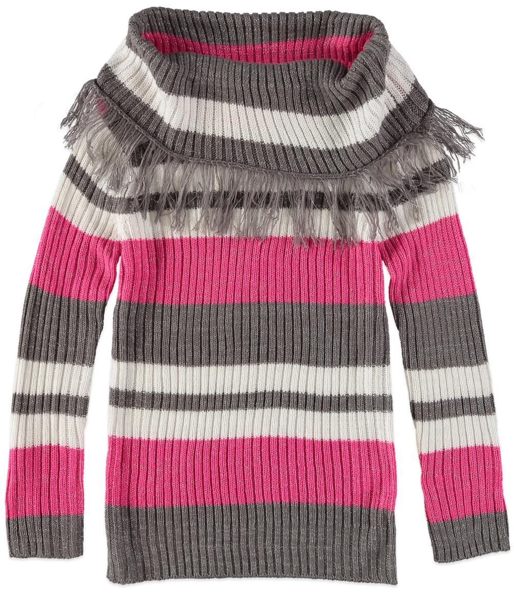 Derek Heart Girl Girls 7-16 Colorblock Fashion Sweater - Small (7/8) / Pink
