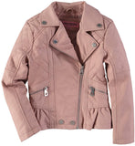 Urban Republic Girls 7-16 Peplum Faux Leather Moto Jacket