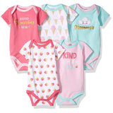 Luvable Friends Girls 0-12 Months Dreamer 5-Pack Bodysuit