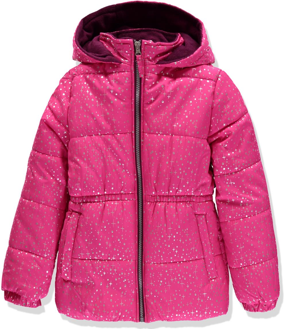 Pink Platinum Girls 4-6X Star Foil Puffer Jacket