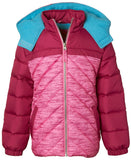 Pink Platinum Girls 7-16 Colorblock Space Dye Puffer Jacket