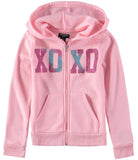 XOXO Girls 4-6x Glitter Logo Fleece Hoodie