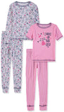 Rene Rofe Girls 12-24 Months Bunny 4-Piece Pajama Set