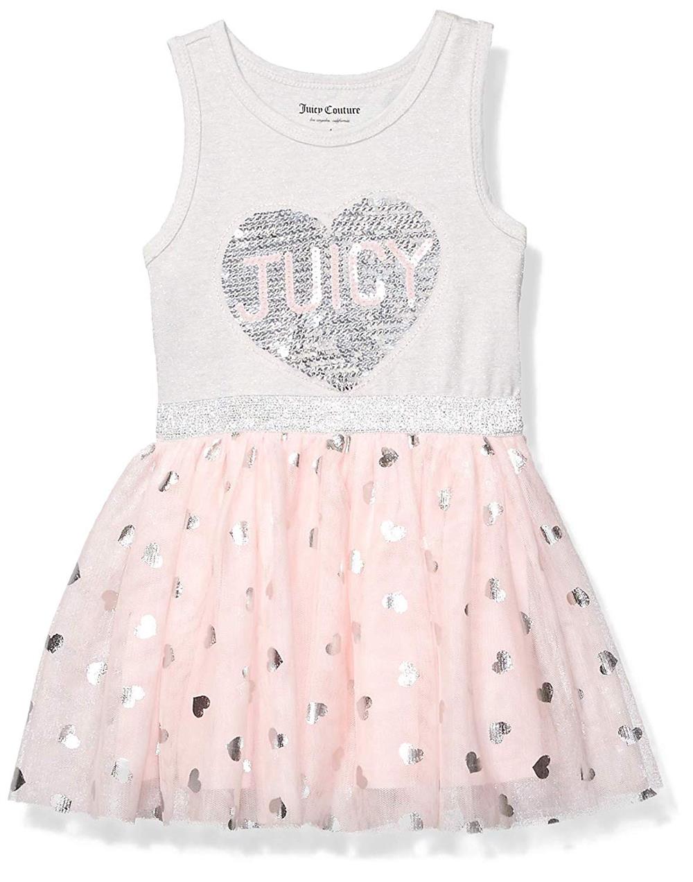 Juicy Couture Girls 4-6x  Sleeveless Heart Dress