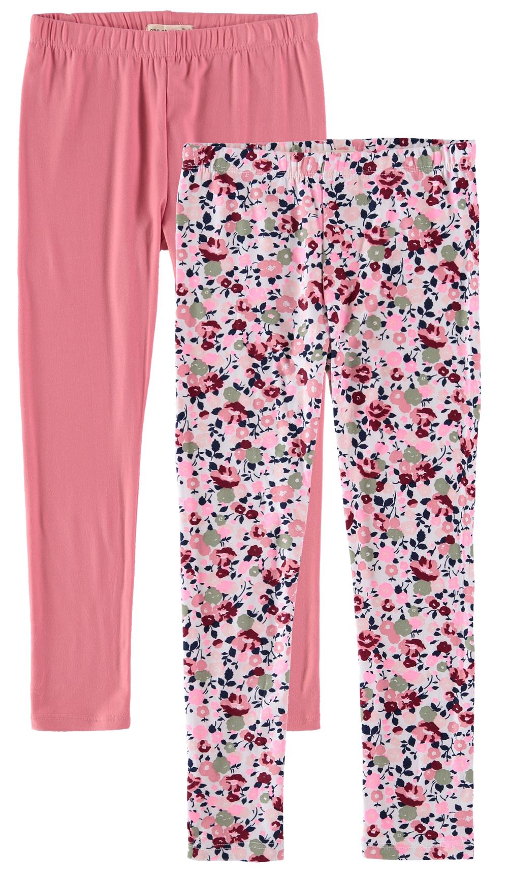 One Step Up Girls 2T-4T Floral 2-Pack Legging