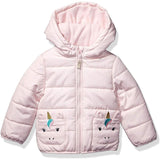 Carters Girls Unicorn Pocket Puffer Jacket