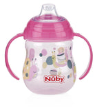 Nuby Designer Series No-Spill Clik-It Grip n' Sip Soft Flex Spout Cup, 9 Ounce