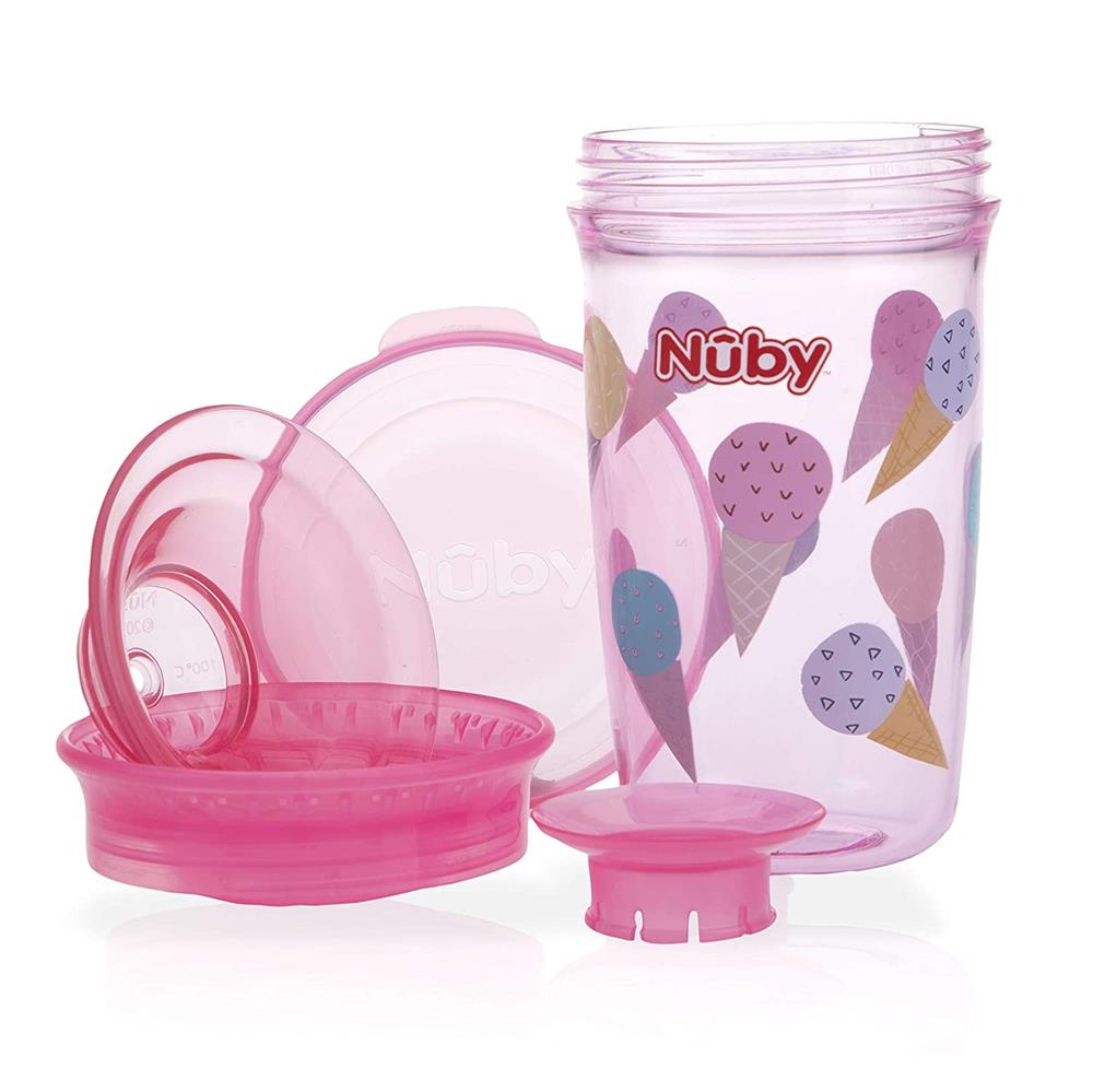 Nuby Tritan No Spill 360º Printed Wonder Cup, 10 oz