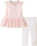 Juicy Couture Girls 12-24 Months Heart Peplum Legging Set