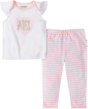 Juicy Couture Girls 0-9 Months Heart Ruffle Pant Set