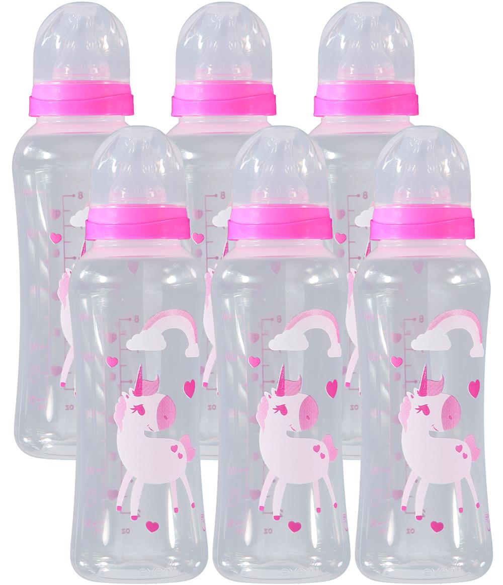 Evenflo Feeding 6 Pack Assorted Designs Bottles