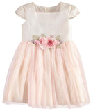 Bonnie Jean Girls 12-24 Months Floral Mesh Ballerina Dress