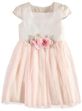 Bonnie Jean Girls 2T-4T Floral Mesh Ballerina Dress
