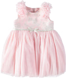 Bonnie Baby Girls 12-24 Months Jacquard Mesh Dress