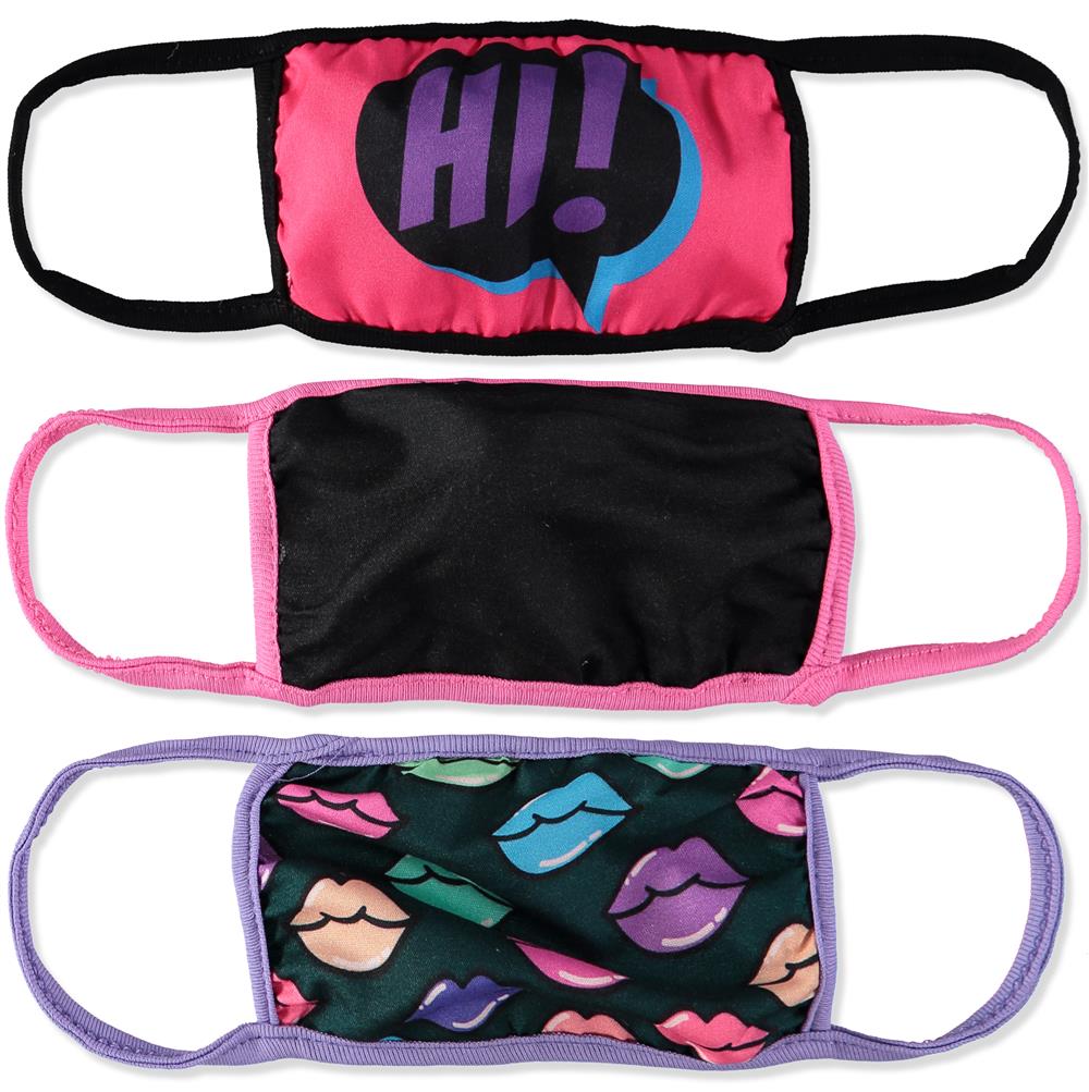 ABG Accessories 3-Pack Reusable Fabric Face Mask