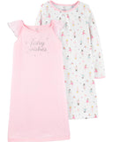 Carters Girls Fairy Night Gown 2-Pack