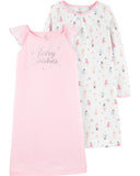 Carters Girls Fairy Night Gown 2-Pack