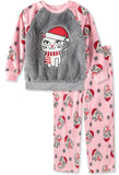 Mon Petit Girls 4-6X Kitty Sherpa Pajama Set