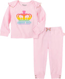Juicy Couture Girls 0-9 Months Crown Ruffle Pant Set