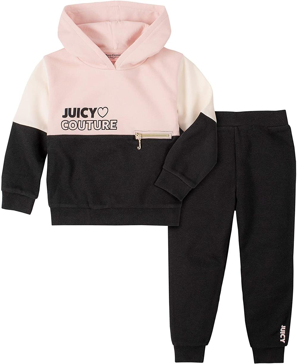 Juicy Couture Girls 12-24 Months Colorblock Hooded Jogger Set
