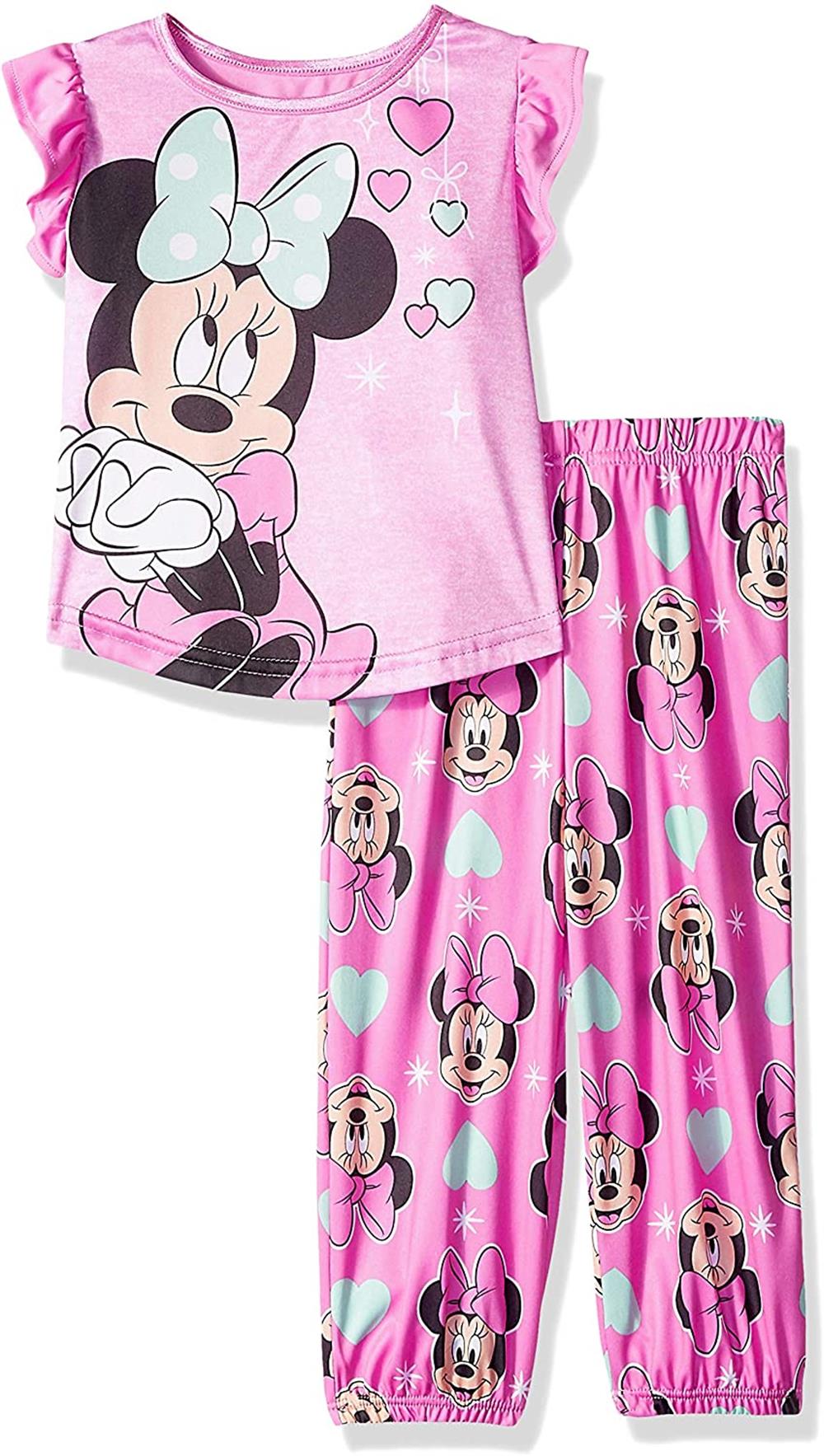 Disney Girls 2T-4T Minnie Mouse 2 Piece Pajama Set