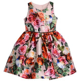 Pippa & Julie Girls 4-8 Floral Shantung Dress