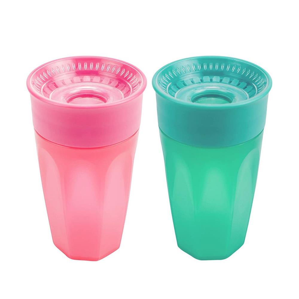 Dr. Brown's Milestones Baby's First Straw Sippy Cup - Pink - 2pk