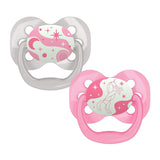 Dr. Browns Advantage Baby Pacifiers, Glow-in-The-Dark, 0-18 Month Pacifiers, 2 Count